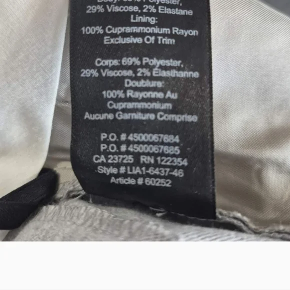 Babaton Light Gray Women's Trousers - Picture 8 of 8